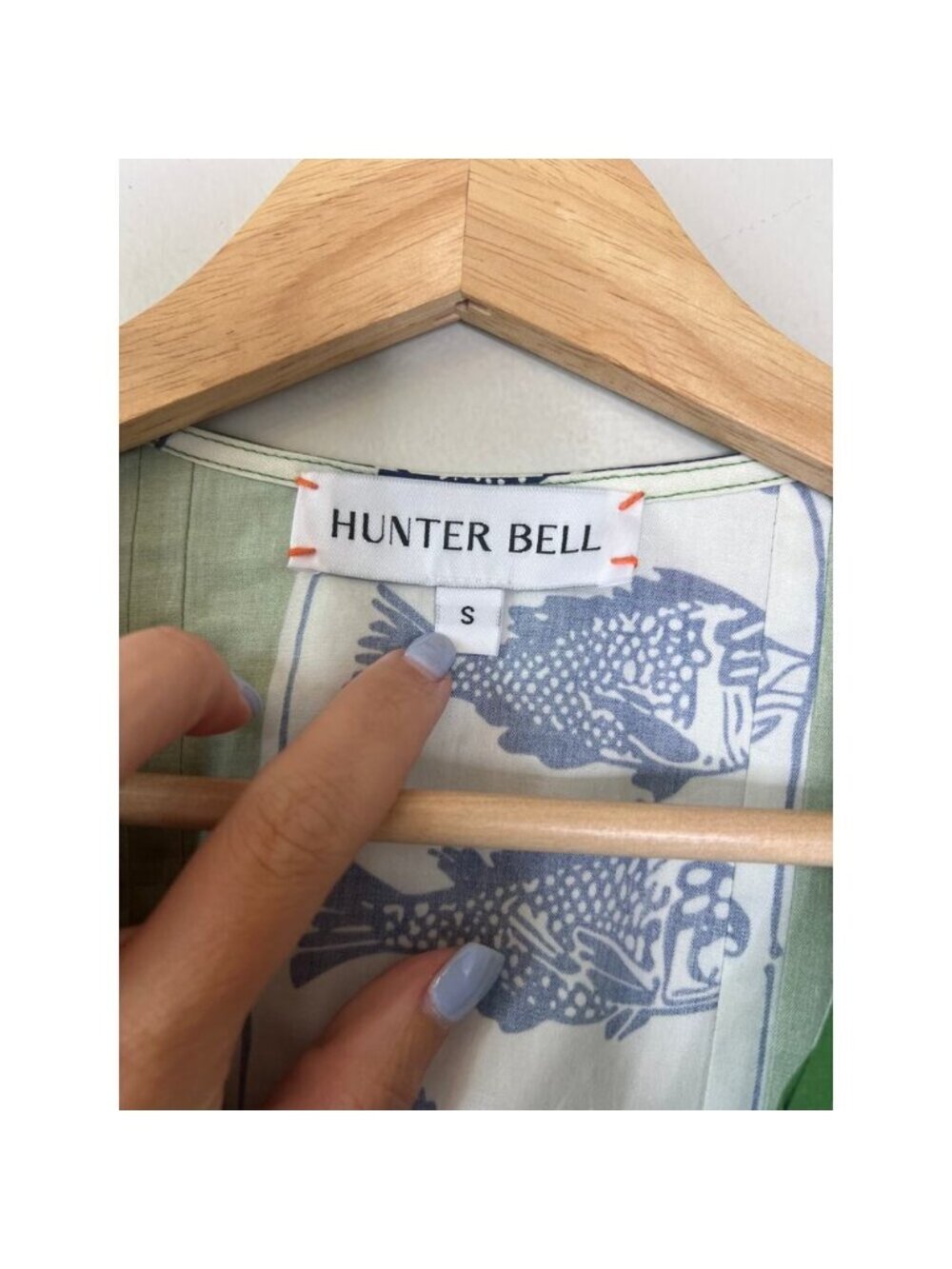 NEW Hunter Bell Wilkies Puff Short Sleeve Baby Doll Mini Dress Green Size: Small - Picture 4 of 7